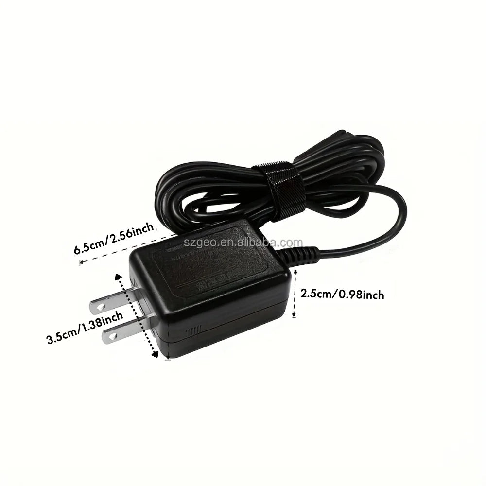 5V 2A AC to DC Wall-mounted Power Adapter US Plug with Multiple Interchangeable Plugs,Wide Compatibility for Various Electronics