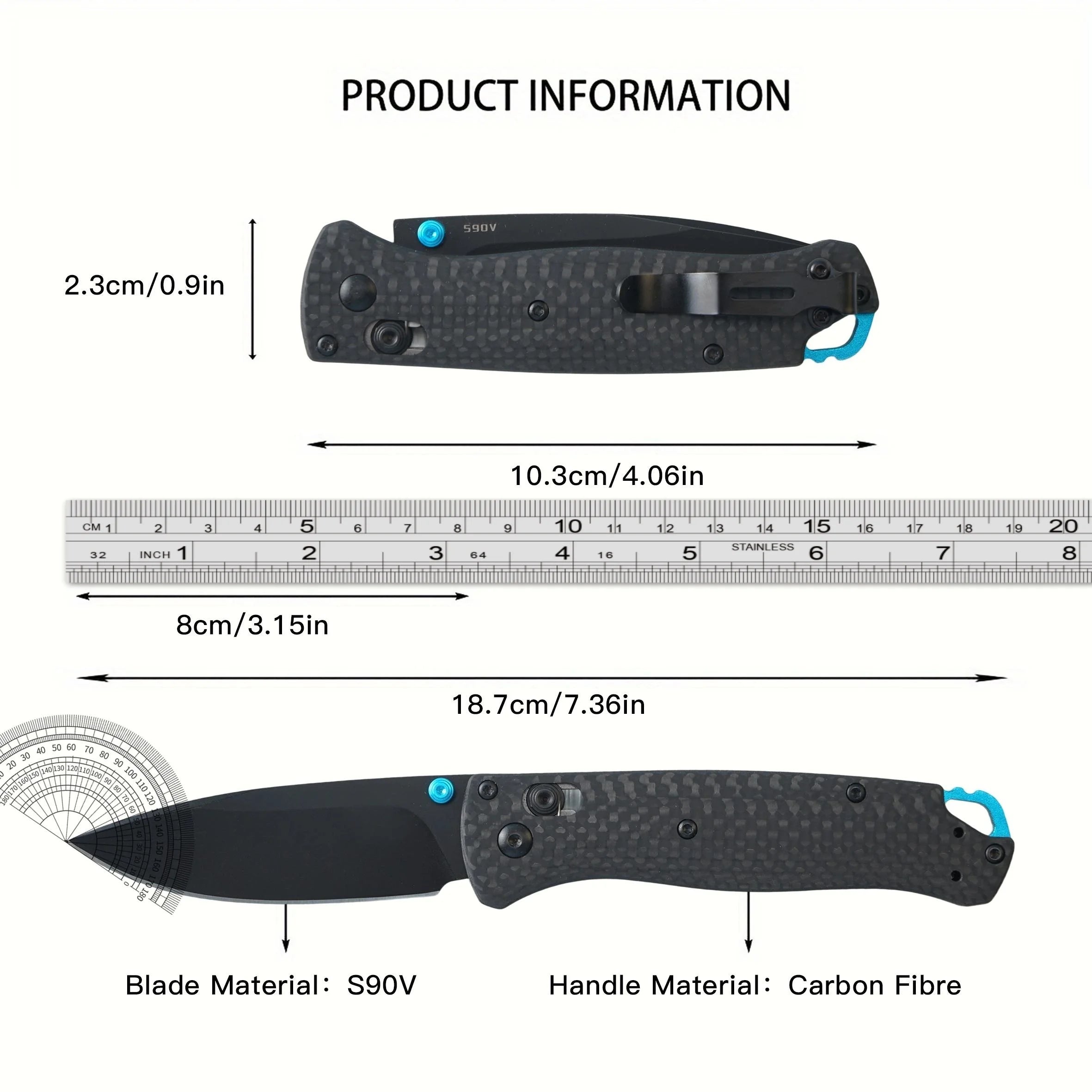China Oem Factory Stainless Steel Folding Knife for Camping and Hiking with 1 Piece Steel Blade