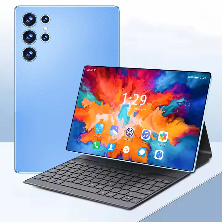 GISENTEC Keyboard 10 Inch Android 13 Tablet Pc 6+64gb with SIM WiFi Keyboard Pen HD Touch Screen for School Education