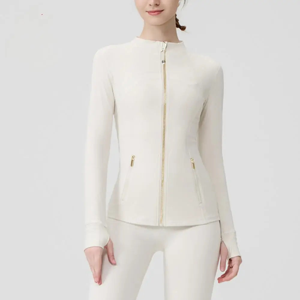 USA OverSea Fast Shipping Pro Compression Winter Yoga Jacket | High-Quality Thermal Slim Fit with Stand Collar for Gym & Outdoor