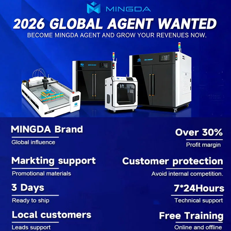 Mingda MD-400D Industrial Grande Imprimante 3d IDEX Free Leveling Faster Fdm 3d Machine