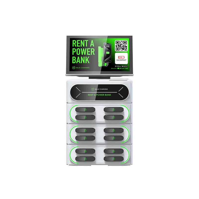 Commercial Charging Station 6000mah Battery Rent a Power Bank 12 Slots Shared Power Bank Rental Station Sharing Power Bank
