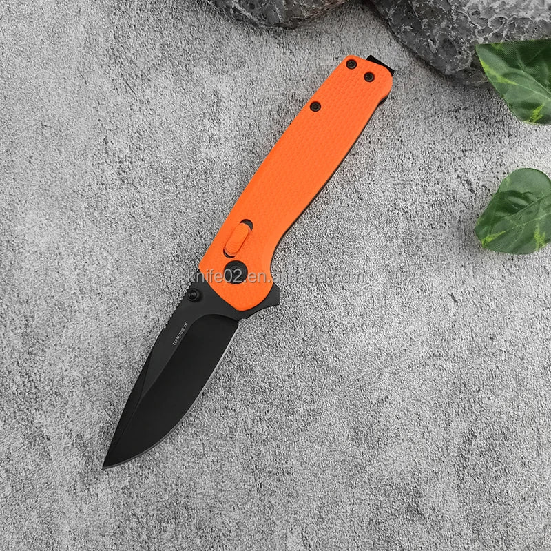 Outdoor EDC Tool D2 Steel Knife Bearing Pocket Folding Knife 2.8-inch Camping Hunting Knife DIY