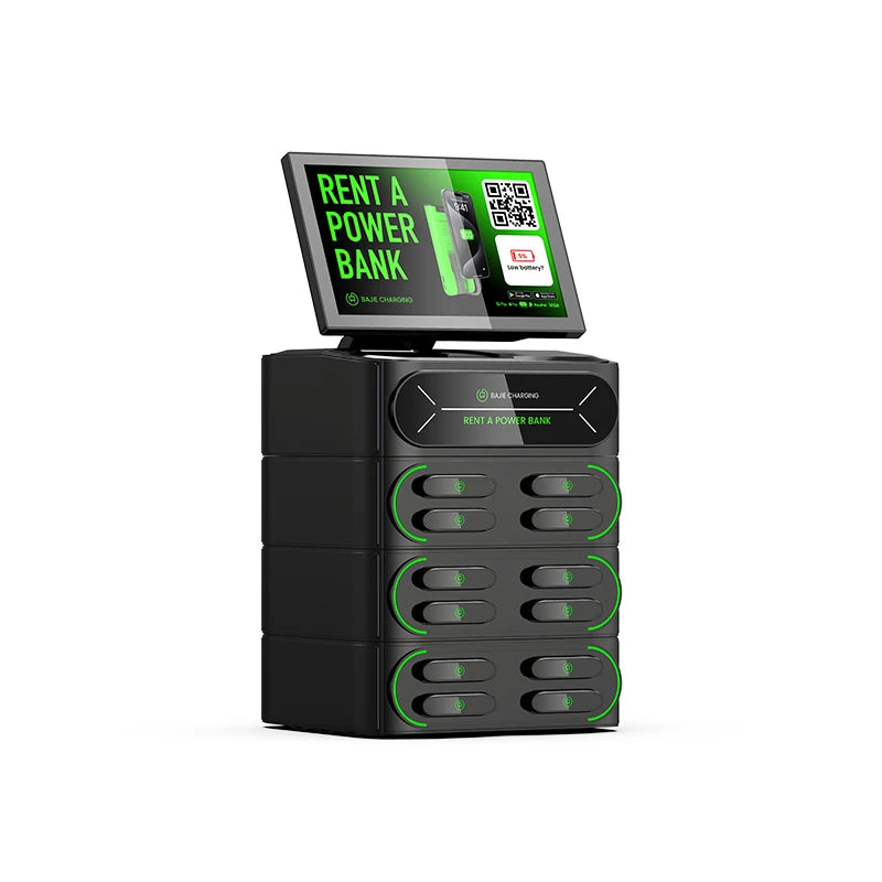 Commercial Charging Station 6000mah Battery Rent a Power Bank 12 Slots Shared Power Bank Rental Station Sharing Power Bank