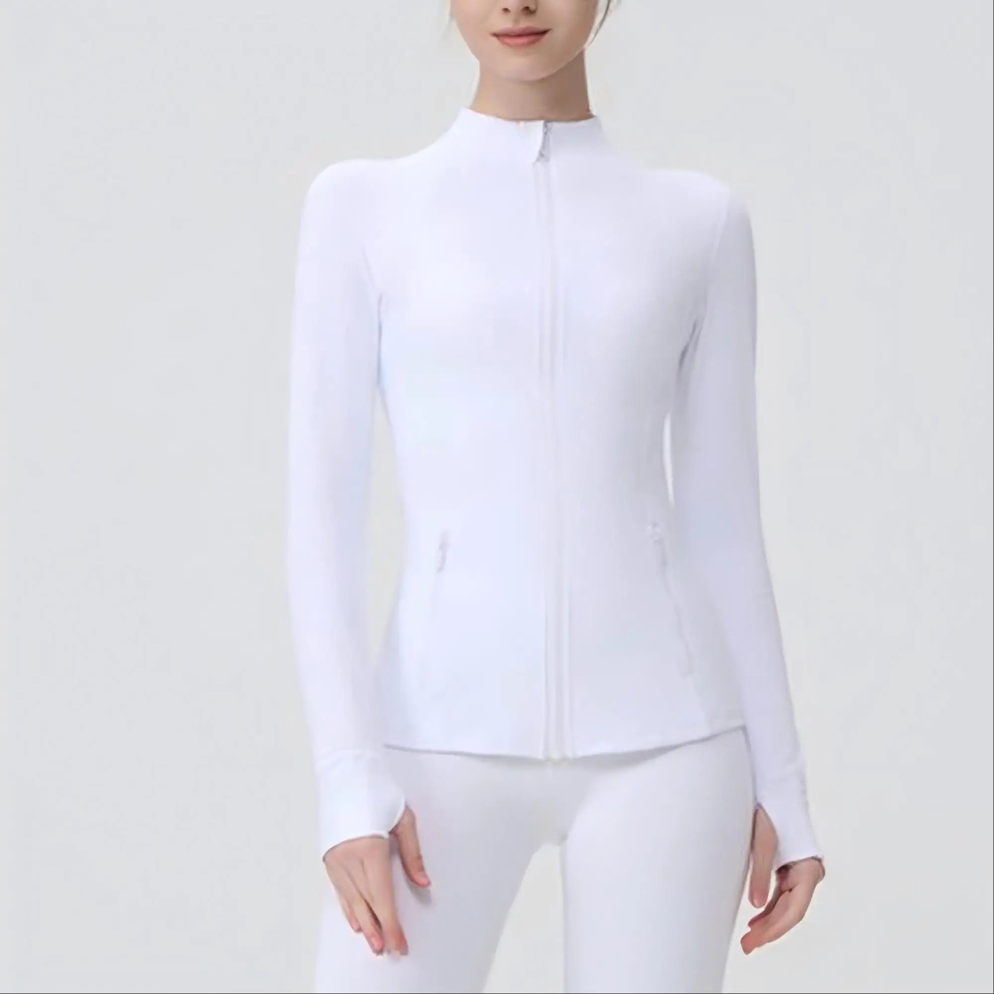 USA OverSea Fast Shipping Pro Compression Winter Yoga Jacket | High-Quality Thermal Slim Fit with Stand Collar for Gym & Outdoor