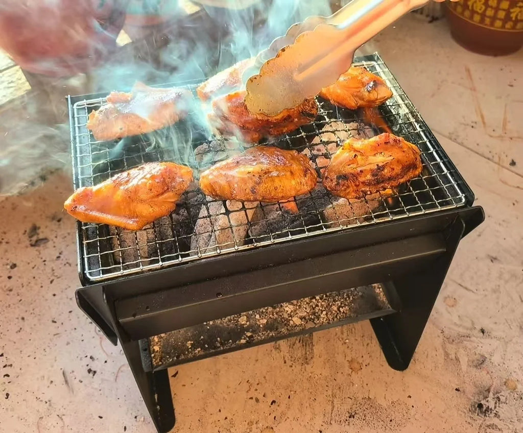 Limited-Time Special Price Modern Style Portable Grill Lightweight Iron BBQ for Camping Outdoor Designed with Charcoal Material