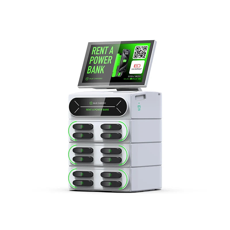 Commercial Charging Station 6000mah Battery Rent a Power Bank 12 Slots Shared Power Bank Rental Station Sharing Power Bank