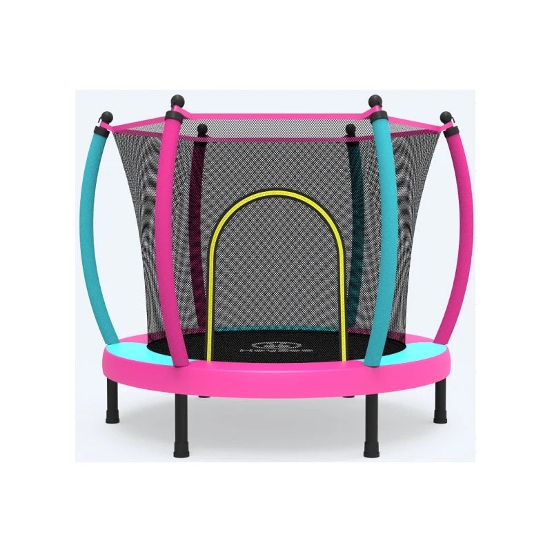 Zoshine 60-Inch Kids Jumping Trampoline Indoor Use Toddler Trampoline with Enclosure Net in Stock at U.S. Warehouse