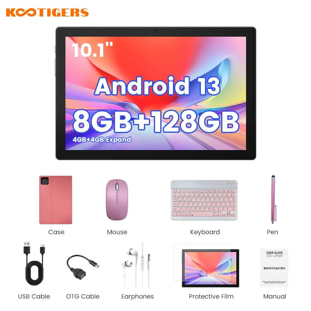 10.1 Inch IPS Student School Tablet PC with Pen and Keyboard