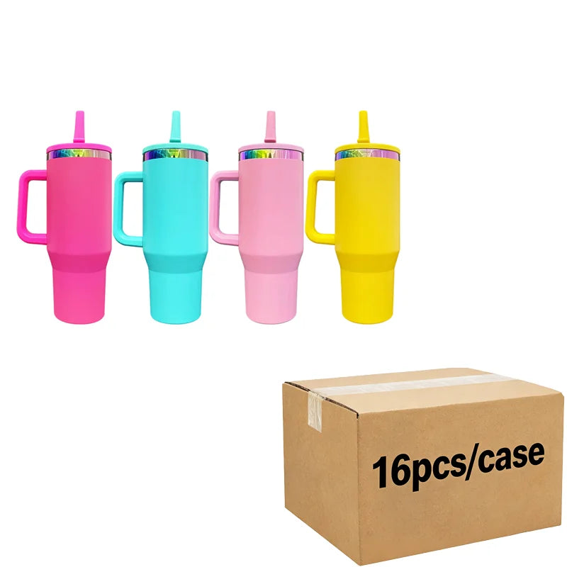 Us Warehouse 40 OZ Sparkle Rhinestone Dishwasher Safe Camping Gear 40OZ Tumbler Sublimation for Home Office Outdoor Daily Use