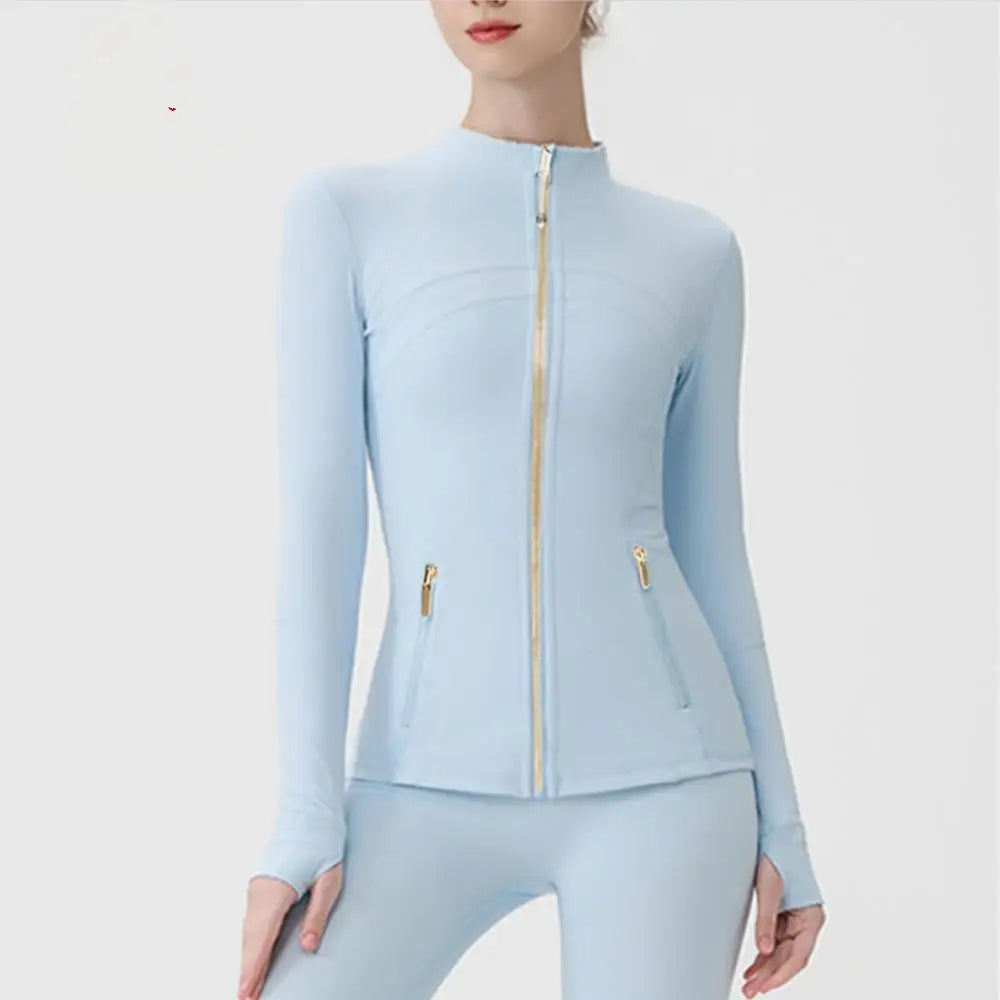 USA OverSea Fast Shipping Pro Compression Winter Yoga Jacket | High-Quality Thermal Slim Fit with Stand Collar for Gym & Outdoor