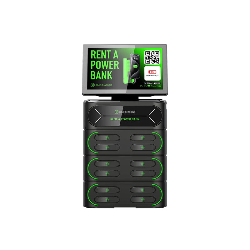 Commercial Charging Station 6000mah Battery Rent a Power Bank 12 Slots Shared Power Bank Rental Station Sharing Power Bank