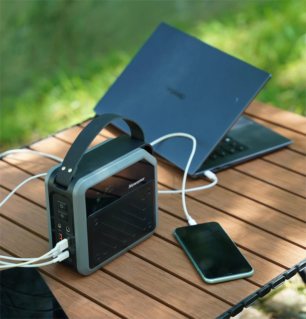200W Power Bank US/EU pd 100w connect with solar panel support solar charging power station