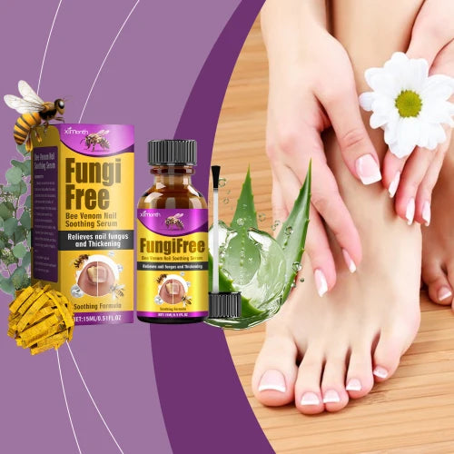 Ximonth Bee Venom Grey Nail Care Solution For Hand And Foot Cleansing Nutrition Repair Brightening Rotten Nails