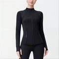 USA OverSea Fast Shipping Pro Compression Winter Yoga Jacket | High-Quality Thermal Slim Fit with Stand Collar for Gym & Outdoor