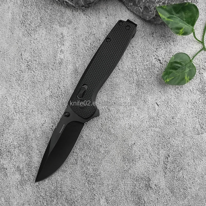 Outdoor EDC Tool D2 Steel Knife Bearing Pocket Folding Knife 2.8-inch Camping Hunting Knife DIY