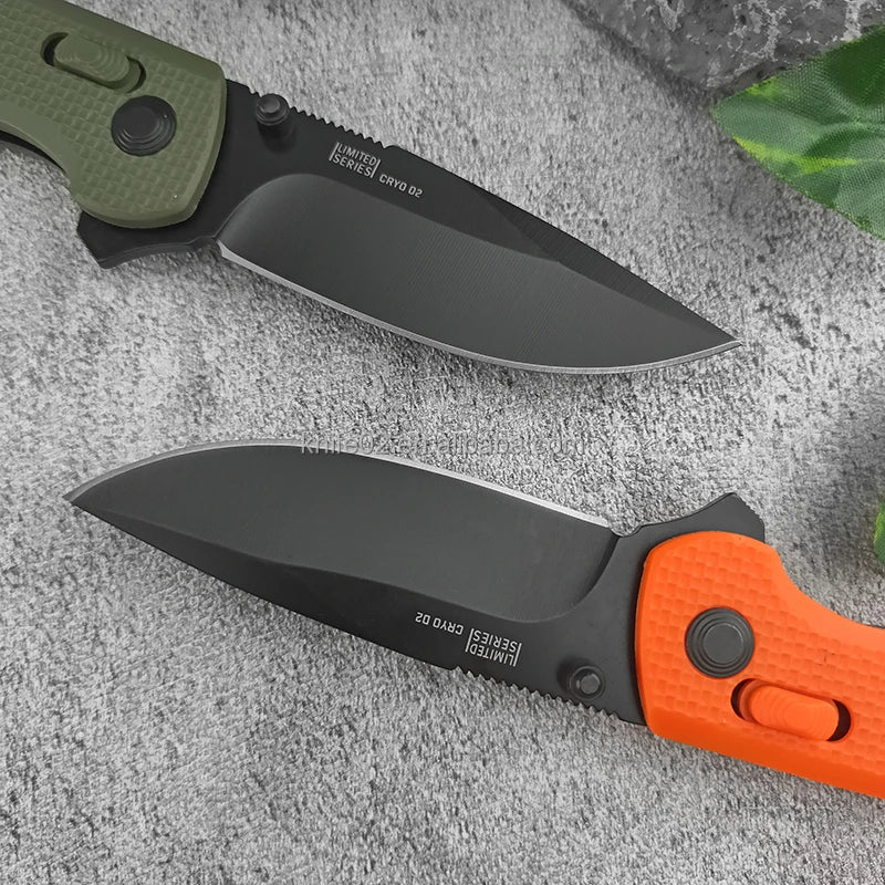 Outdoor EDC Tool D2 Steel Knife Bearing Pocket Folding Knife 2.8-inch Camping Hunting Knife DIY