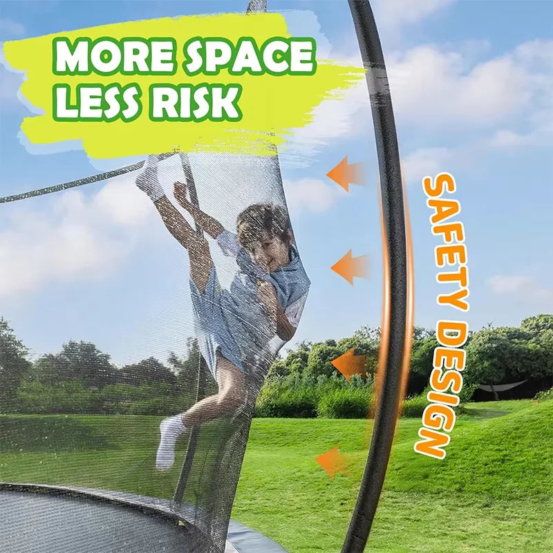 Zoshine Outdoor Heavy-Duty 16FT Large Size Jumping Training Trampoline for All Ages With Protective Net & Anti-UV Cover Pad