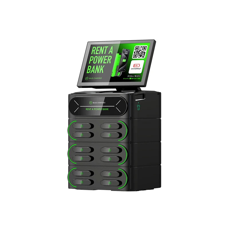 Commercial Charging Station 6000mah Battery Rent a Power Bank 12 Slots Shared Power Bank Rental Station Sharing Power Bank