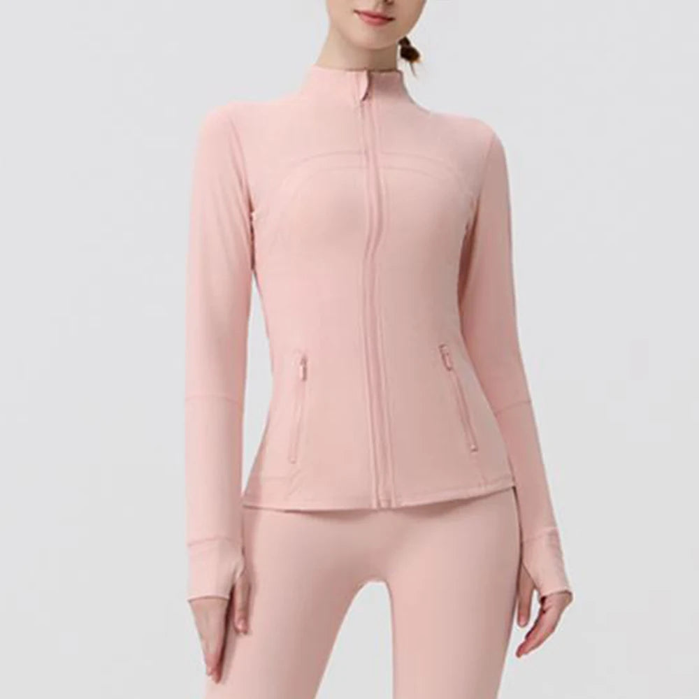 USA OverSea Fast Shipping Pro Compression Winter Yoga Jacket | High-Quality Thermal Slim Fit with Stand Collar for Gym & Outdoor