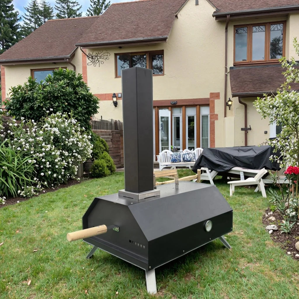 Promotion Portable Modern Portable Metal Pizza Oven with Wood Stone Exclusive Outdoor Camping Backyard Kitchen BBQ Pellet Grill