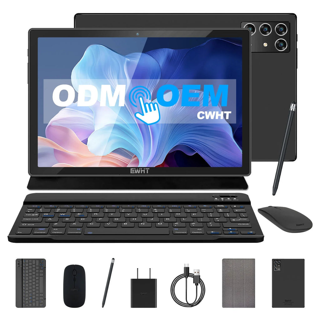 Original Tablet Manufacturer Android 14 Wifi 10.1 Inch 4gb 64gb Ips Touch Screen Quad Core Smart 10" Tablet Pc With Keyboard