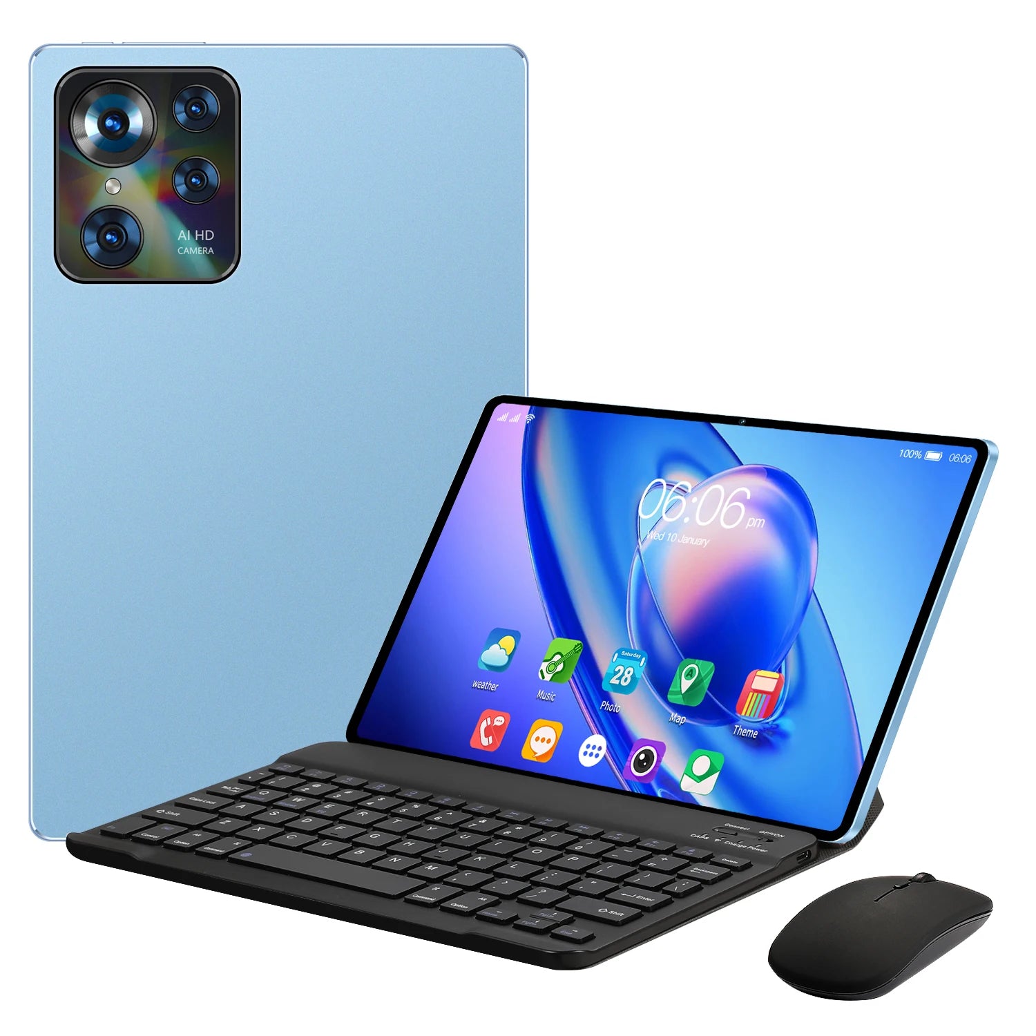 PAD 8 MAX  10.1 inch Tablet Android 12 8+128GB Dual Sim for Wifi 3G 4G Calling Educational Office Work Tablet PC With Keyboard