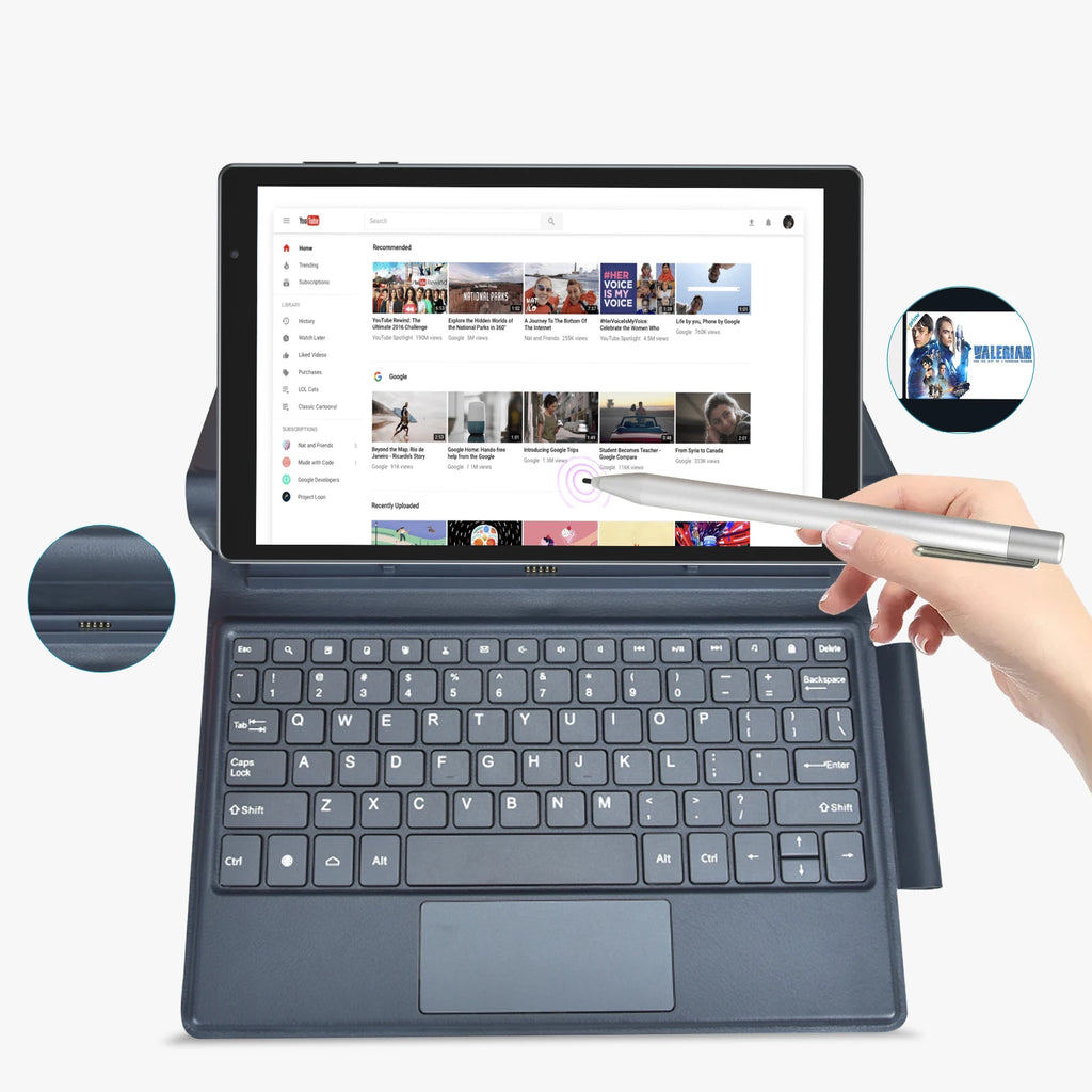 New Product 10.1 Inch SC9863A Octa Core Tablet 2in1 PC Docking Keyboard Case 2.0GHz 3GB Memory Capacity for Business Networking