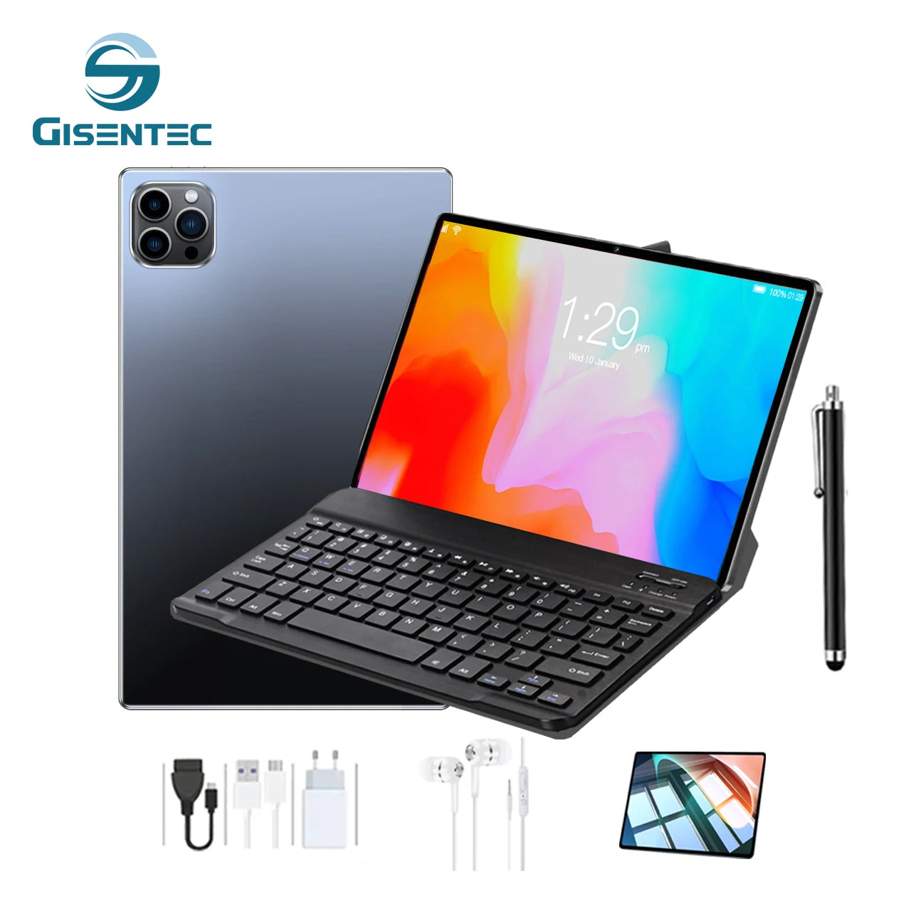 2025 New Product 10inch PA15 Android14 4GB+64GB 5000mAh With Big Battery 4G Wifi 5+13mp Camera Business Tablet PC With keyboard