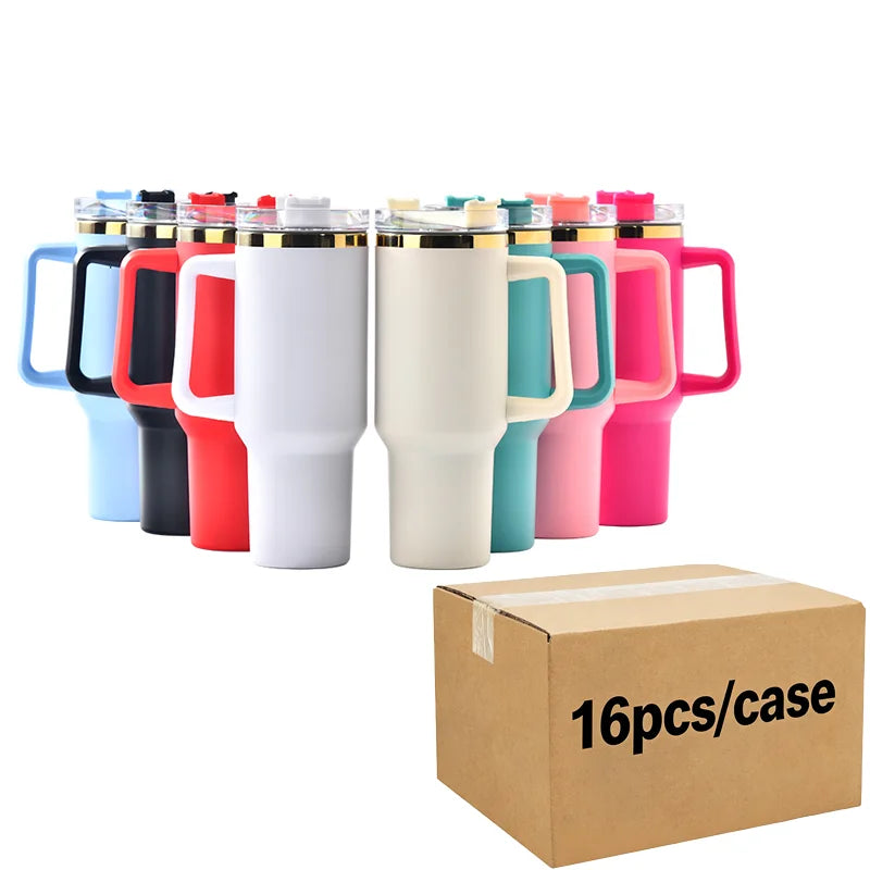 Us Warehouse 40 OZ Sparkle Rhinestone Dishwasher Safe Camping Gear 40OZ Tumbler Sublimation for Home Office Outdoor Daily Use