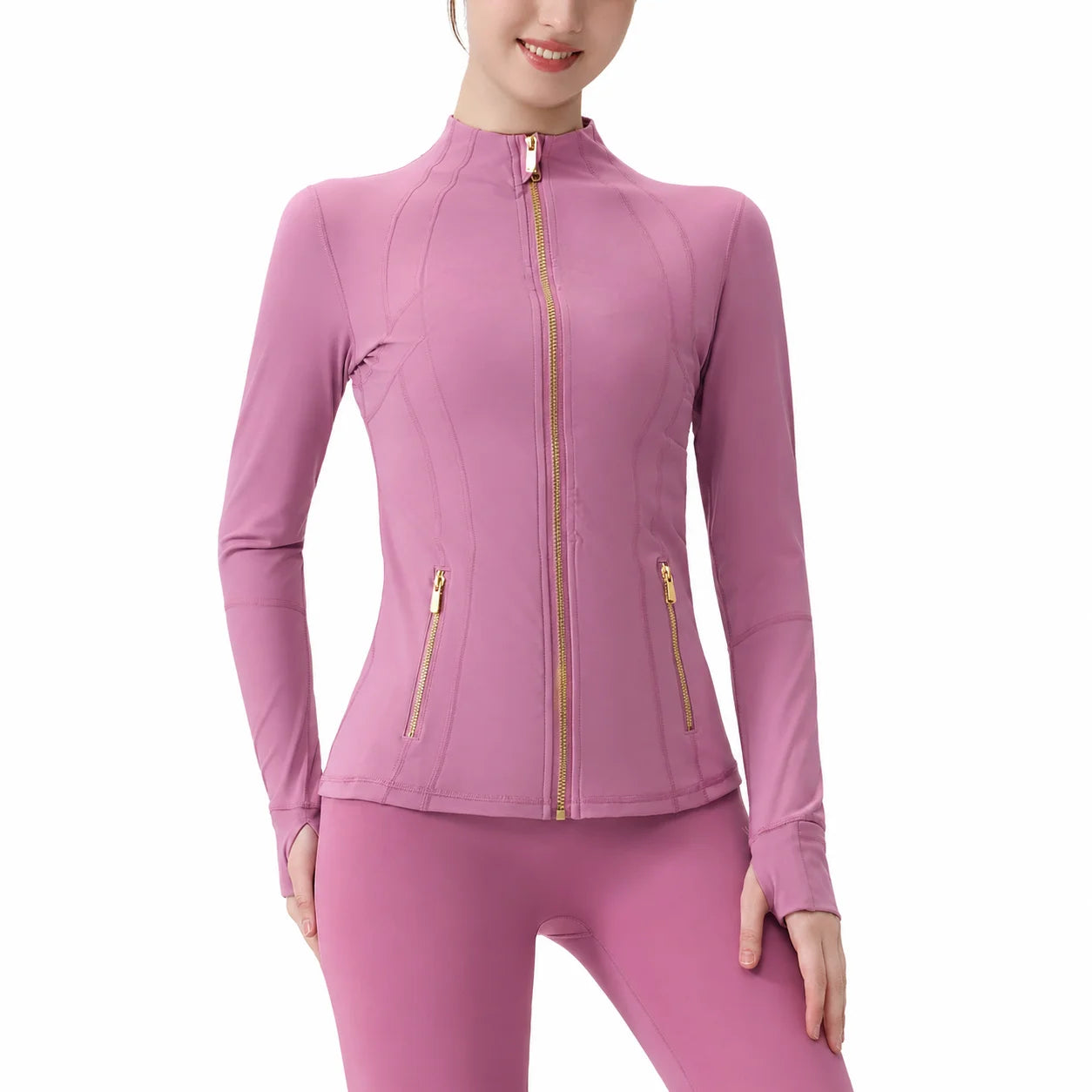 USA OverSea Fast Shipping Pro Compression Winter Yoga Jacket | High-Quality Thermal Slim Fit with Stand Collar for Gym & Outdoor