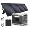 US Warehouse 2400W  2160Wh  Portable Solar Power Station With 200W Solar Panel for Camping Solar Generator Portable Storage