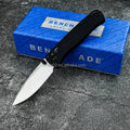 BM-Mini BUGOUT 533 Silver Blade Pocket Folding Knife Outdoor Camping EDC Tool Lightweight Anti Slip Camping Knife