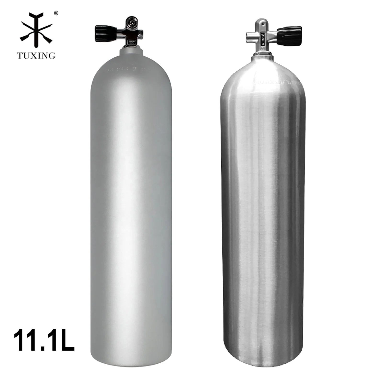 TUXING CE Factory Competition Price PCP 11.1L High Pressure 20mpa 200bar Scuba Diving Gas Cylinder 6061 Aluminum Alloy Air Tank