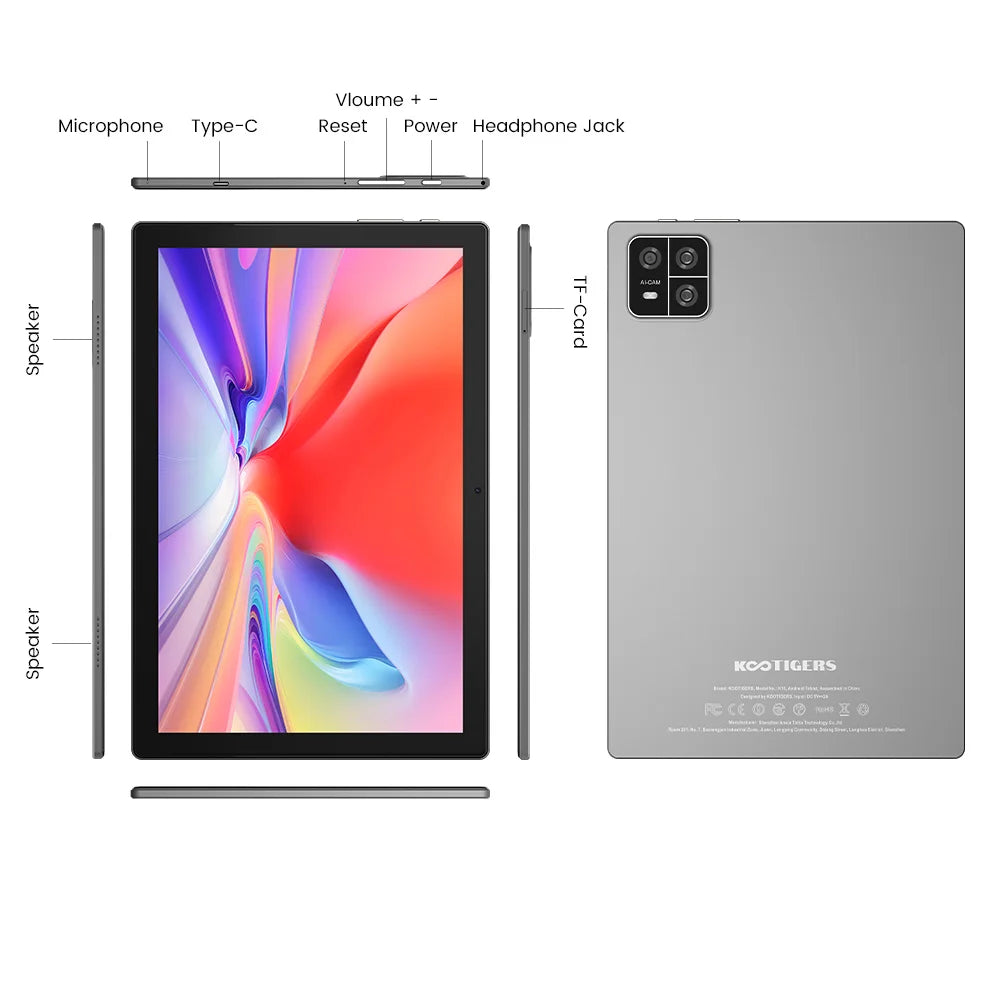 10.1 Inch IPS Student School Tablet PC with Pen and Keyboard