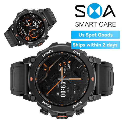 1.43" AMOLED Ultra HD Smart Watch Bluetooth Calling Voice Assistant Heart Rate Monitor US Warehouse