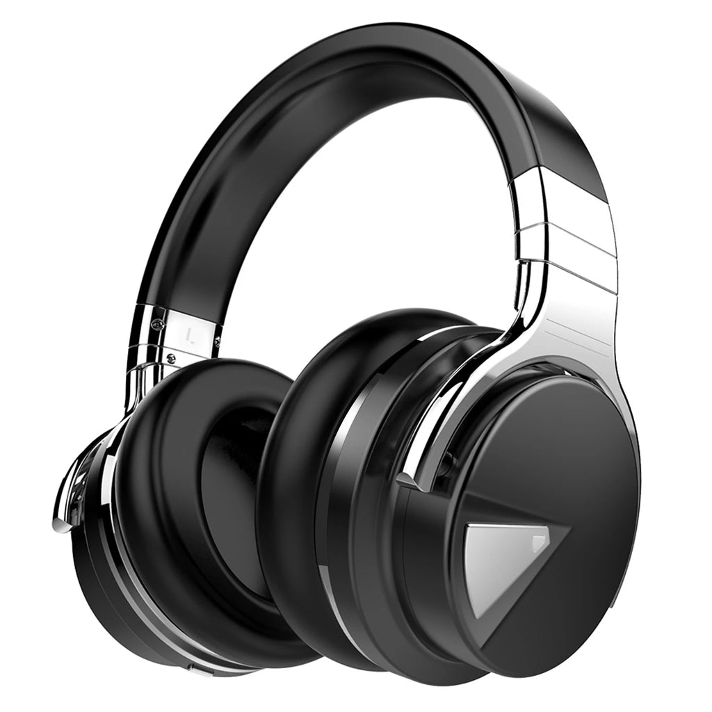 ANC Wireless Over-ear Headphones BT5.0 Noise Cancelling Headset with Super Bass and Long Playtime