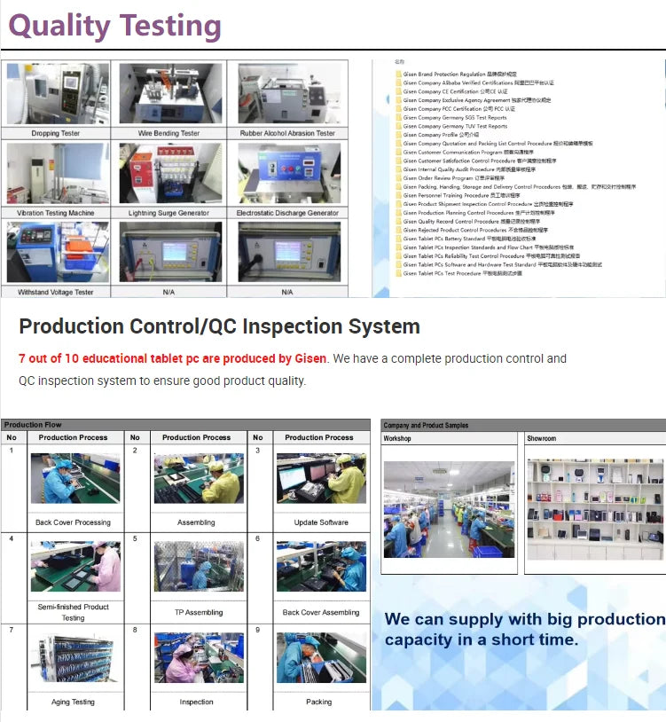 Best Sell OEM Design 10.1 Inch Tablet Pc Manufacturers Android 15 Tablet 12GB Ram 512GB Rom Keyboard Tablet Pc for Company Use