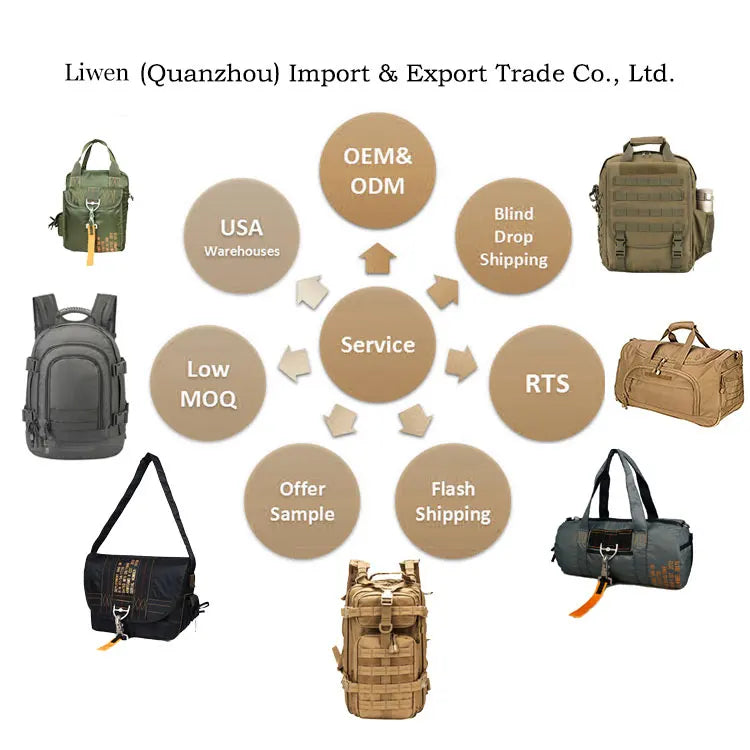 American Warehouse Waterproof Sports Hiking Gym Bags Outdoor Activities Tactical Backpack for Men