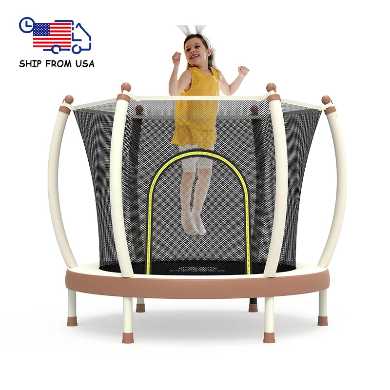 Zoshine New Arrivals 60inch Indoor/Outdoor Fitness Toy Children's Sports Trampoline Made of Durable Polypropylene PVC Foam Steel