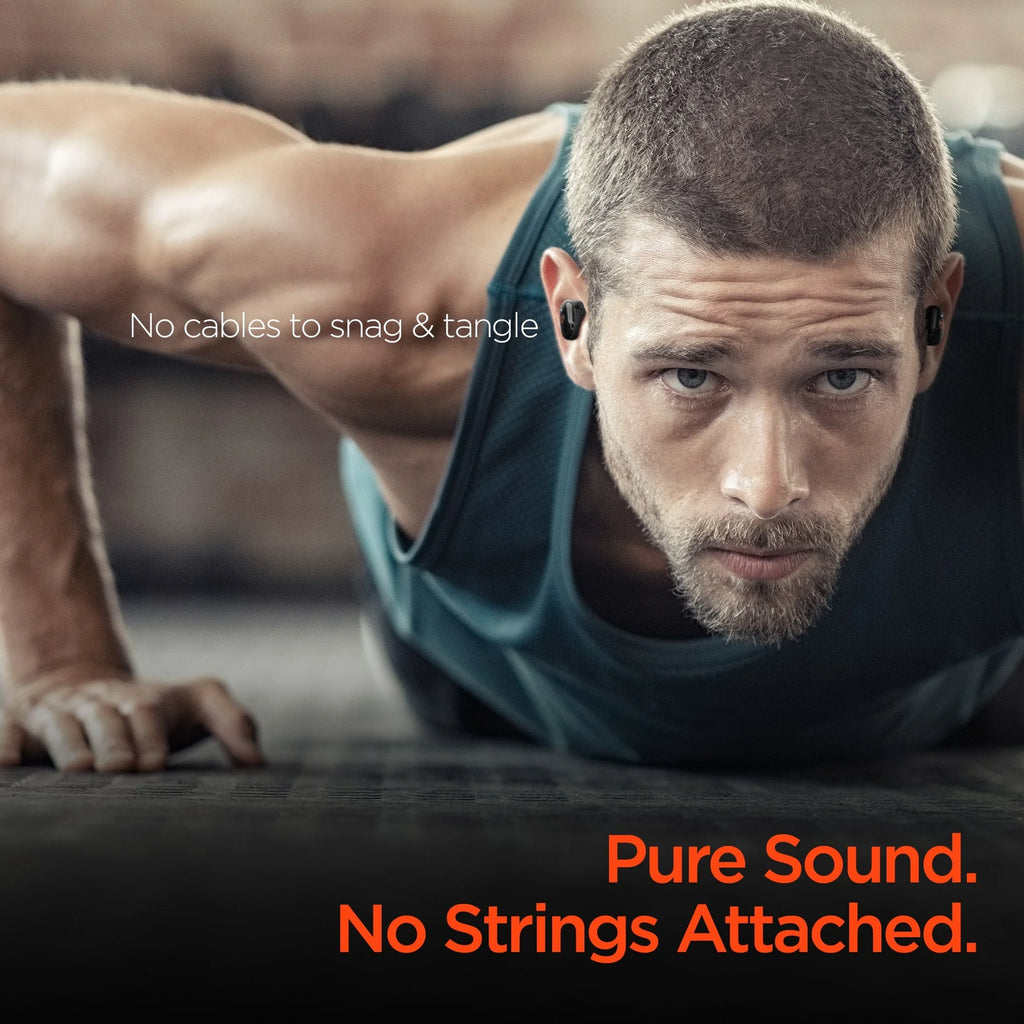 TD HyperGear Active True Wireless Earbuds with LED Battery Indicator and JL Chipset