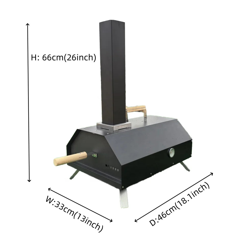 Promotion Portable Modern Portable Metal Pizza Oven with Wood Stone Exclusive Outdoor Camping Backyard Kitchen BBQ Pellet Grill