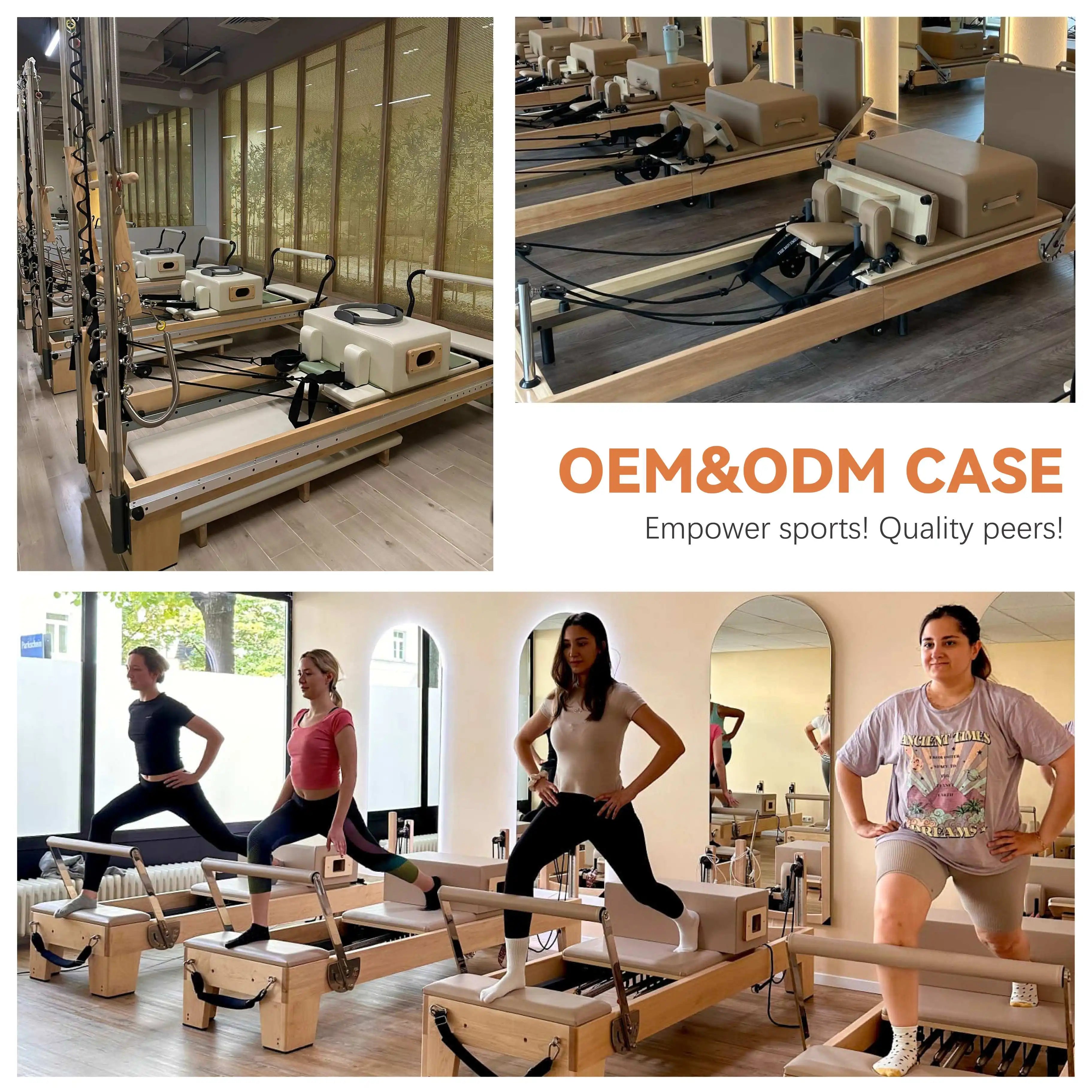 Wooden Pilates Reformer Studio Equipment Oak Wood Pilates Core Bed for Commercial Yoga Pilates Practice