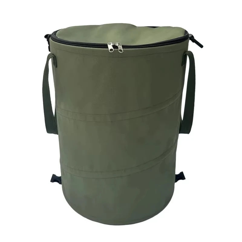 Portable Collapsible Pop-up Garden Trash Can, for Leaf Collection, Camping, Hiking & Picnic, Custom Available