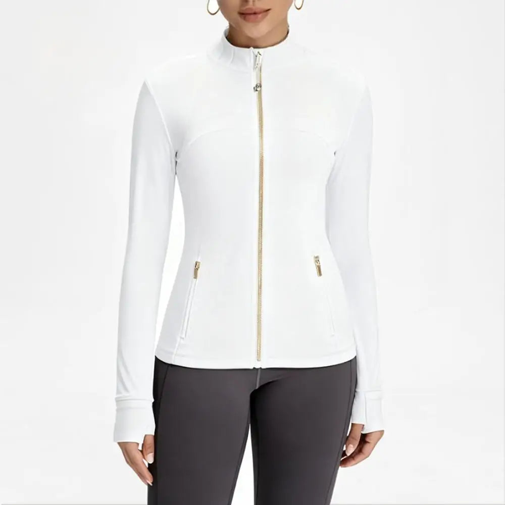 USA OverSea Fast Shipping Pro Compression Winter Yoga Jacket | High-Quality Thermal Slim Fit with Stand Collar for Gym & Outdoor