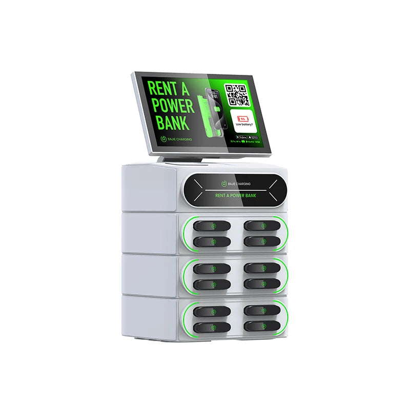 Commercial Charging Station 6000mah Battery Rent a Power Bank 12 Slots Shared Power Bank Rental Station Sharing Power Bank