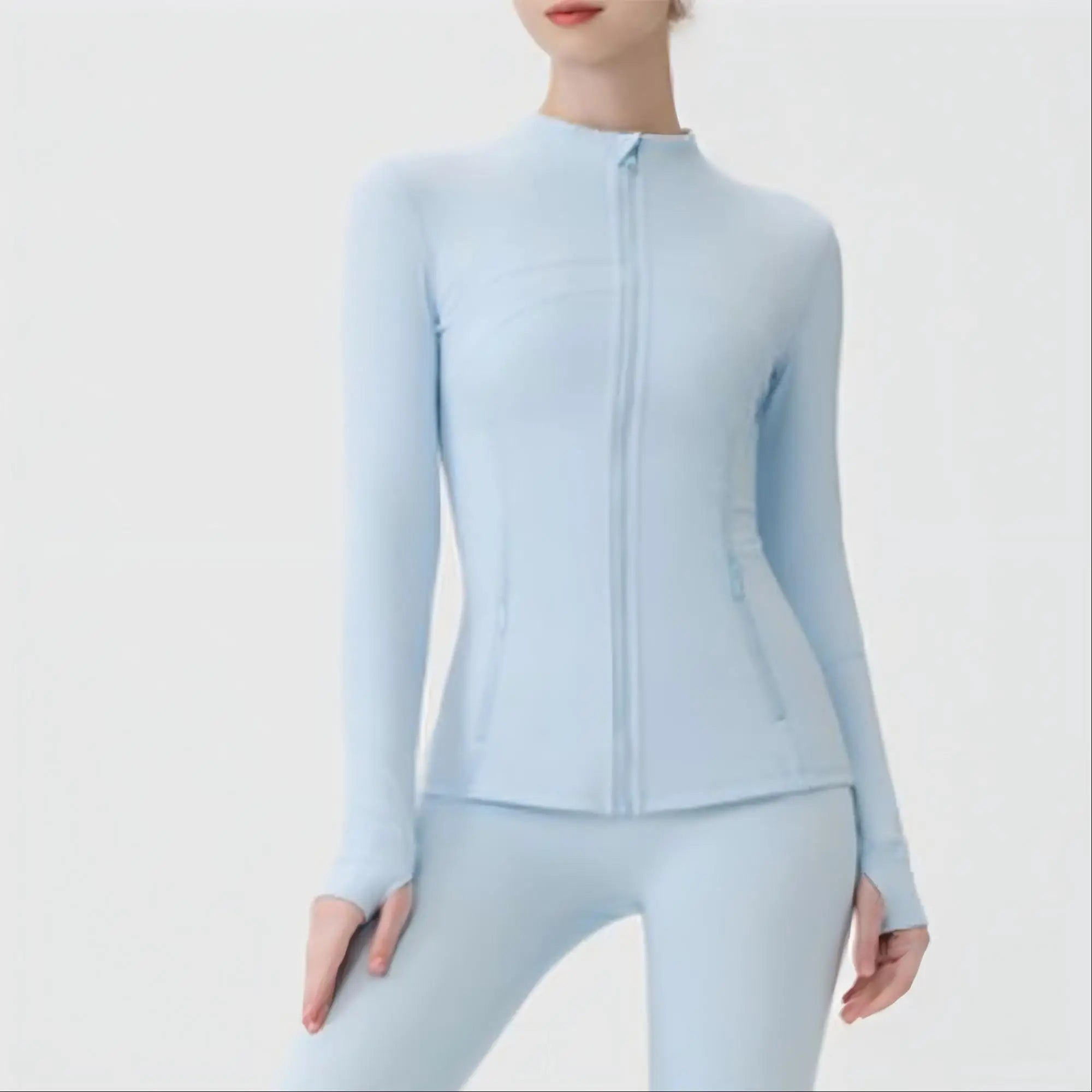 USA OverSea Fast Shipping Pro Compression Winter Yoga Jacket | High-Quality Thermal Slim Fit with Stand Collar for Gym & Outdoor