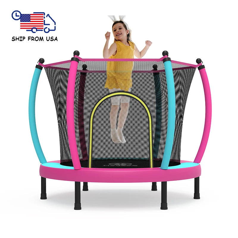 Zoshine New Arrivals 60inch Indoor/Outdoor Fitness Toy Children's Sports Trampoline Made of Durable Polypropylene PVC Foam Steel