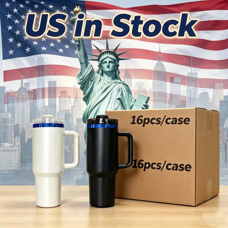 Us Warehouse 40 OZ Sparkle Rhinestone Dishwasher Safe Camping Gear 40OZ Tumbler Sublimation for Home Office Outdoor Daily Use