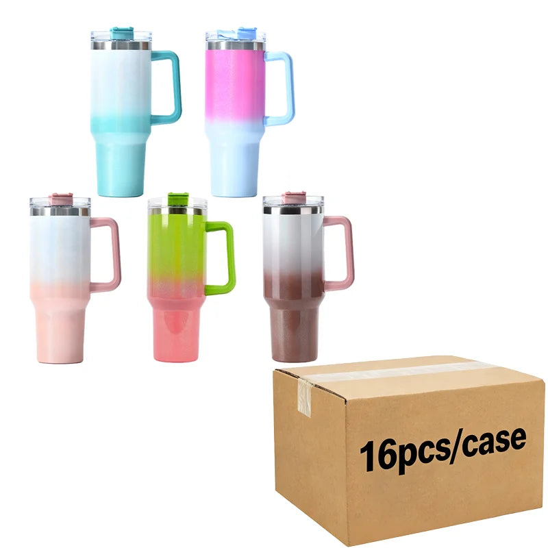 Us Warehouse 40 OZ Sparkle Rhinestone Dishwasher Safe Camping Gear 40OZ Tumbler Sublimation for Home Office Outdoor Daily Use